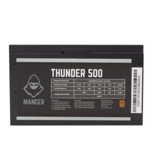 Fonte Mancer Thunder 500W 80 Plus Bronze, MCR-THR500-BL01