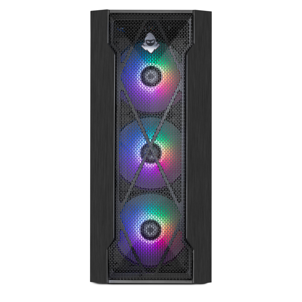 Gabinete Gamer Mancer Frost Rainbow Vidro Temp Preto 3 MCR-FR01-WH (3)