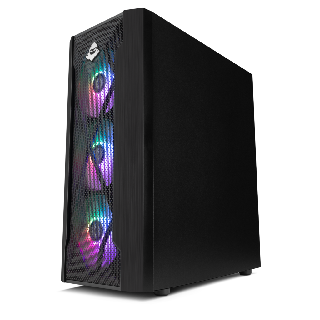 Gabinete Gamer Mancer Frost Rainbow Vidro Temp Preto 5 MCR-FR01-WH (7)