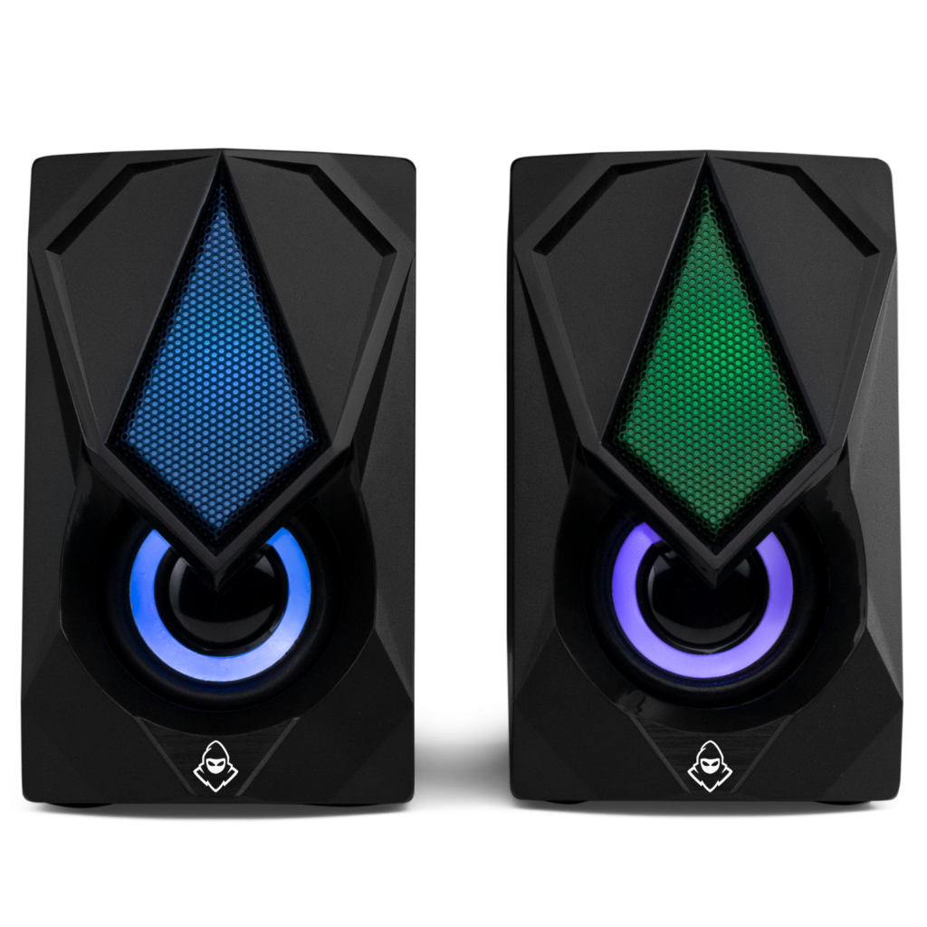 Caixa de Som Mancer Helm RGB Rainbow 2x3W 1 MCR-HMT-RB01 (1)