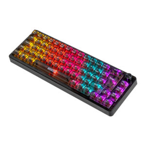 Teclado Mecanico Gamer Mancer Black Ghost, Rainbow, Switch Huano Vermelho, Preto, MCR-BKG-RBW01