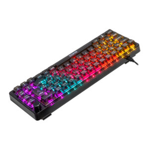 Teclado Mecanico Gamer Mancer Black Ghost, Rainbow, Switch Huano Vermelho, Preto, MCR-BKG-RBW01