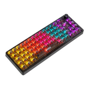 Teclado Mecanico Gamer Mancer Black Ghost, Rainbow, Switch Huano Vermelho, Preto, MCR-BKG-RBW01