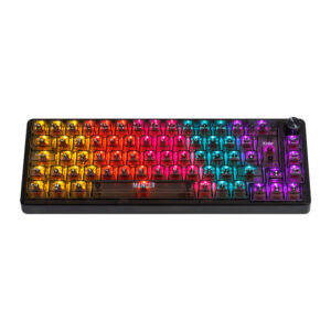 Teclado Mecanico Gamer Mancer Black Ghost, Rainbow, Switch Huano Vermelho, Preto, MCR-BKG-RBW01