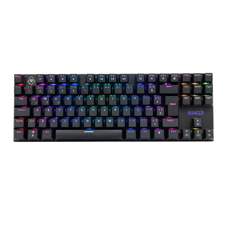 Teclado Mecânico Gamer Mancer Ghoul MK2, RGB, ABNT2