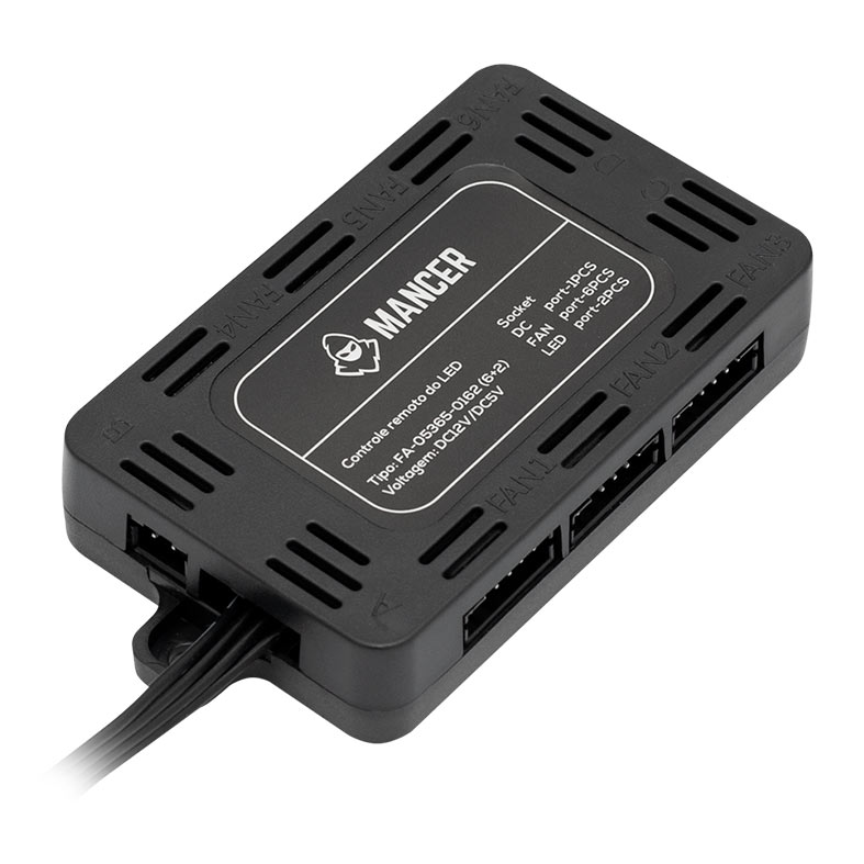 Kit Ventoinhas Mancer Z100 RGB 3X120MM + Controladora 6 mcr-z10rgb-0115252125