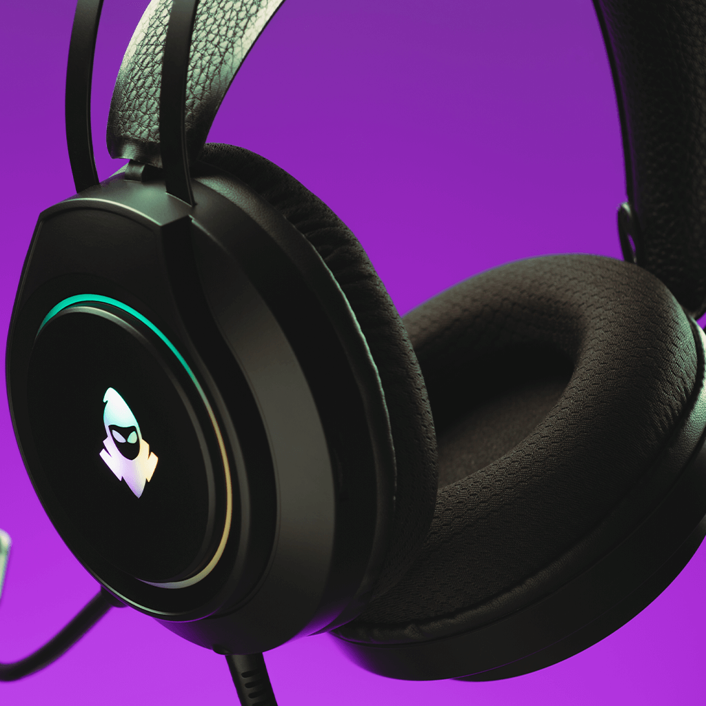 Headset Gamer Mancer Crater Rainbow Mancer