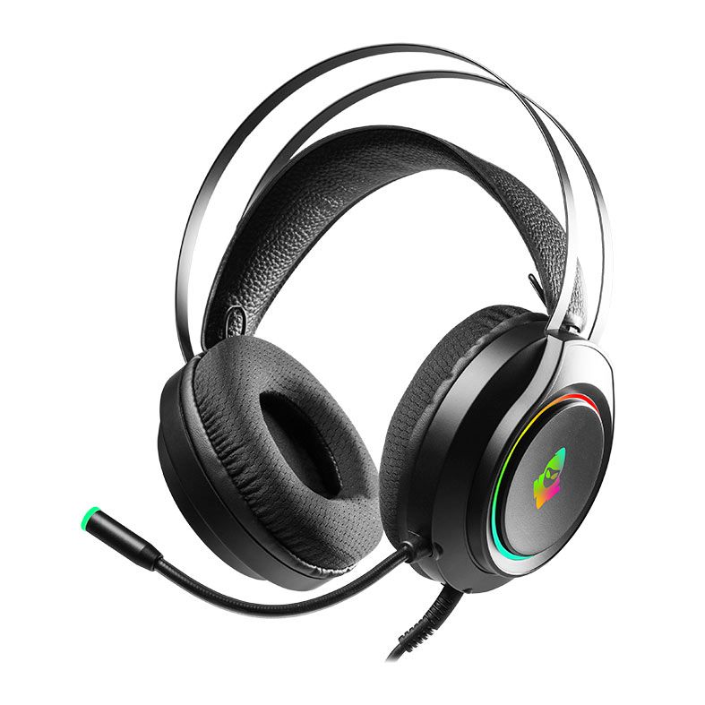 Headset Gamer Mancer Crater, Rainbow, Drivers 50mm, Preto 1 MCR-CRT-RGB01 (1)