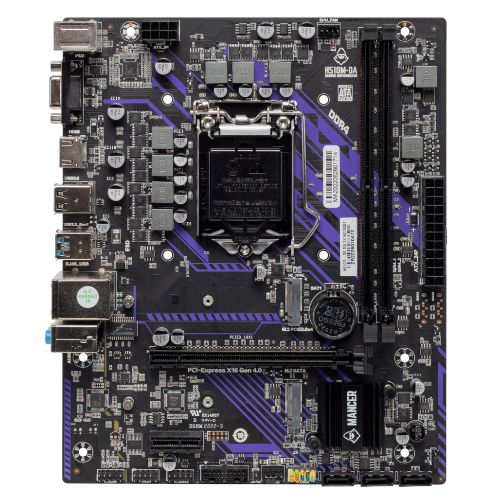 Placa Mae Mancer H510M-DA, DDR4, Socket LGA1200, Chipset Intel H510 1 MCR-H510M-DA (1)