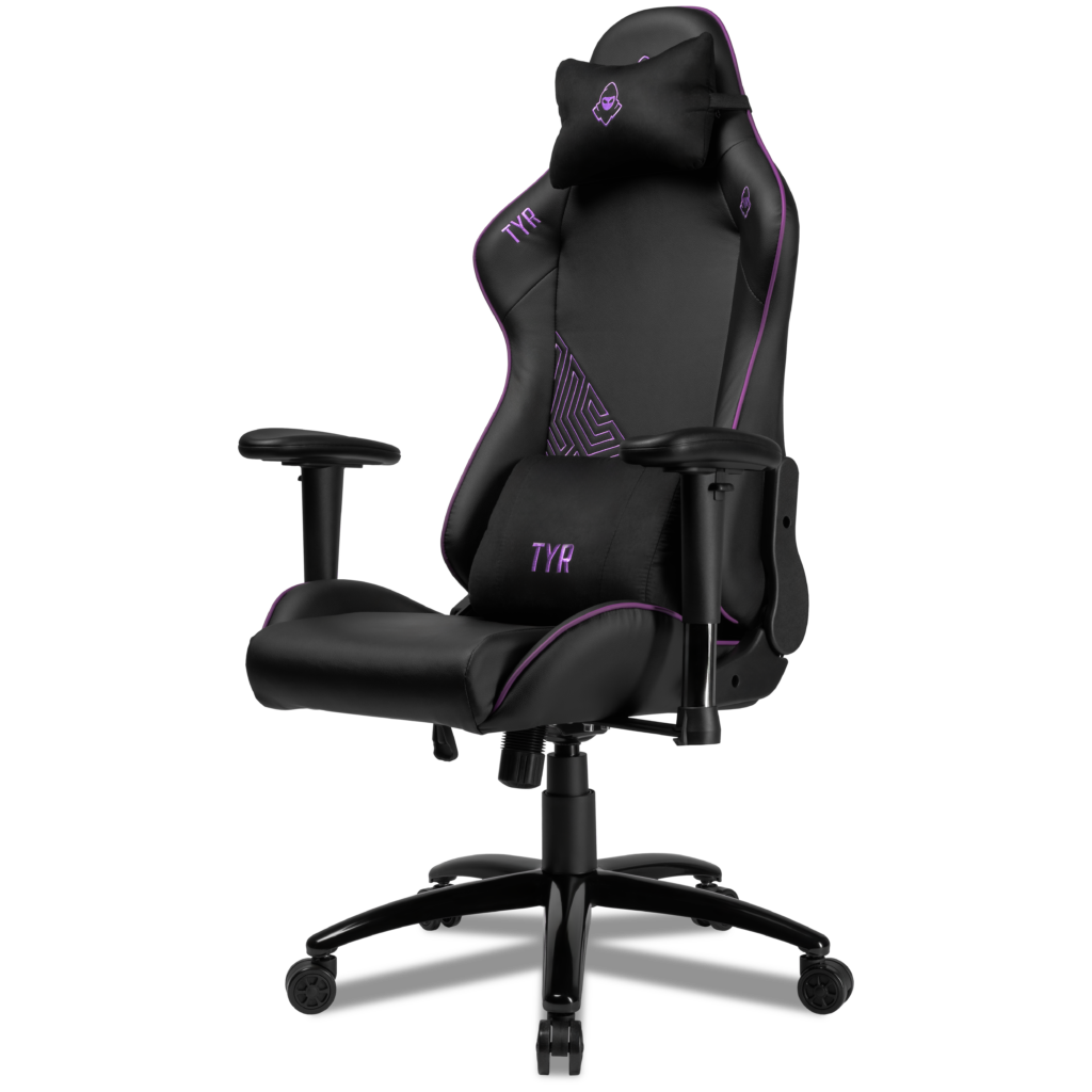 Cadeira Gamer Mancer Tyr Purple Edition, Espuma Moldada, Preta e Roxa 2 MCR-TYR-PRP01 (2)