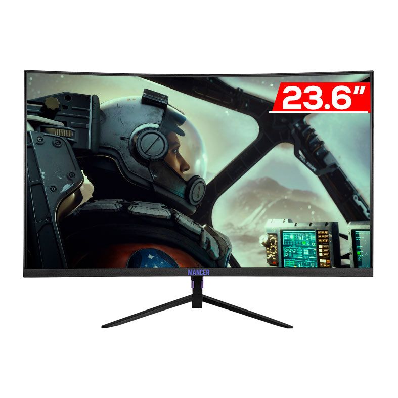 Monitor Gamer Mancer Valak Z180H, 23.6 Pol. VA, Curvo, FHD, 1ms, 180Hz, FreeSync e G-Sync, HDMI/DP 1 mcr-vkz180h-bl012154554