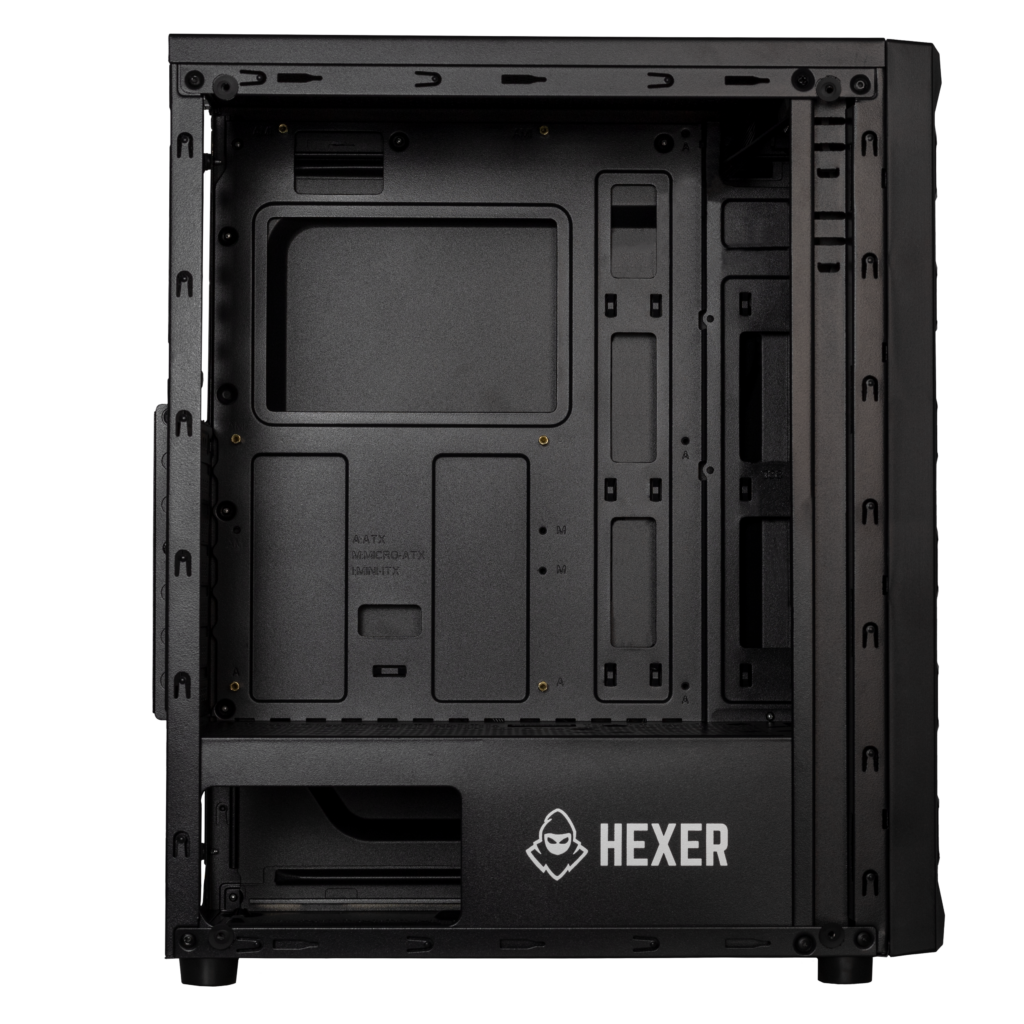 Gabinete Gamer Mancer Hexer, Rainbow, Mid-Tower, Lateral de Vidro, Com 3 Fans, Preto 5 MCR-HEX-RB01 (7)