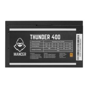 Fonte Mancer Thunder 400W 80 Plus Bronze, MCR-THR400-BL01-OEM