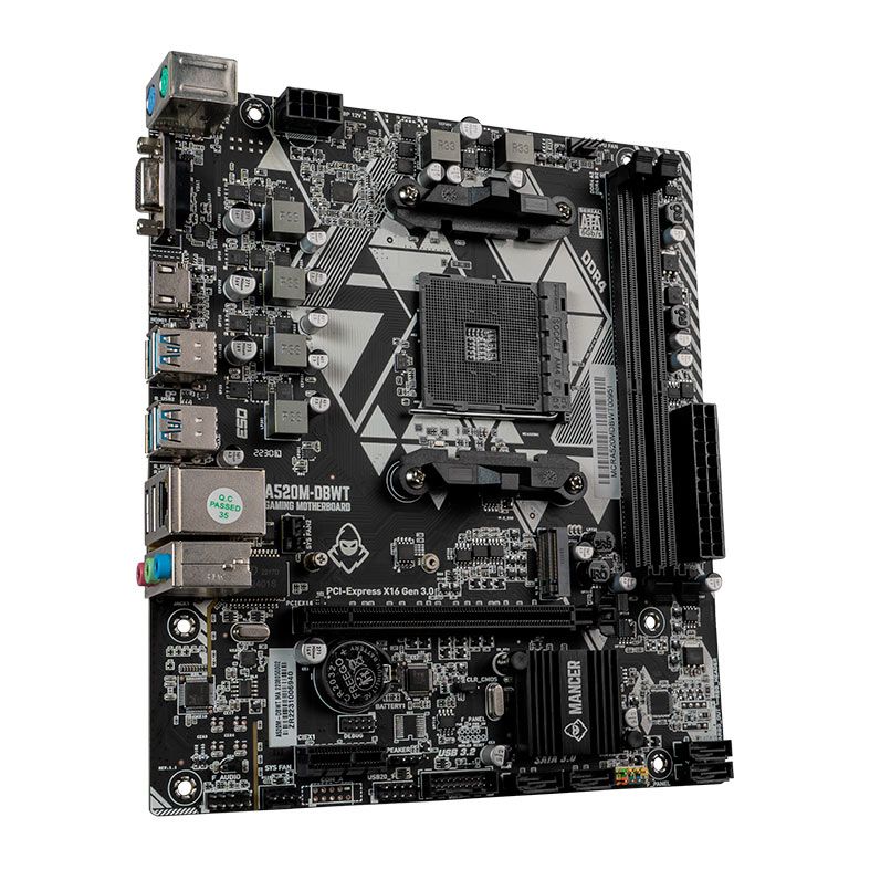 Placa Mae Mancer A520M-DBWT, DDR4, Socket AM4, M-ATX, Chipset AMD A520 2 MCR-A520M-DBWT (1)