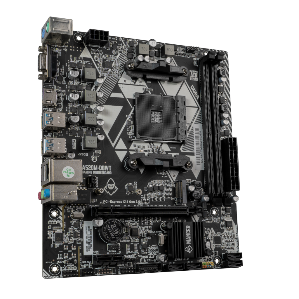 Placa Mae Mancer A520M-DBWT, DDR4, Socket AM4, M-ATX, Chipset AMD A520 3 MCR-A520M-DBWT (3)