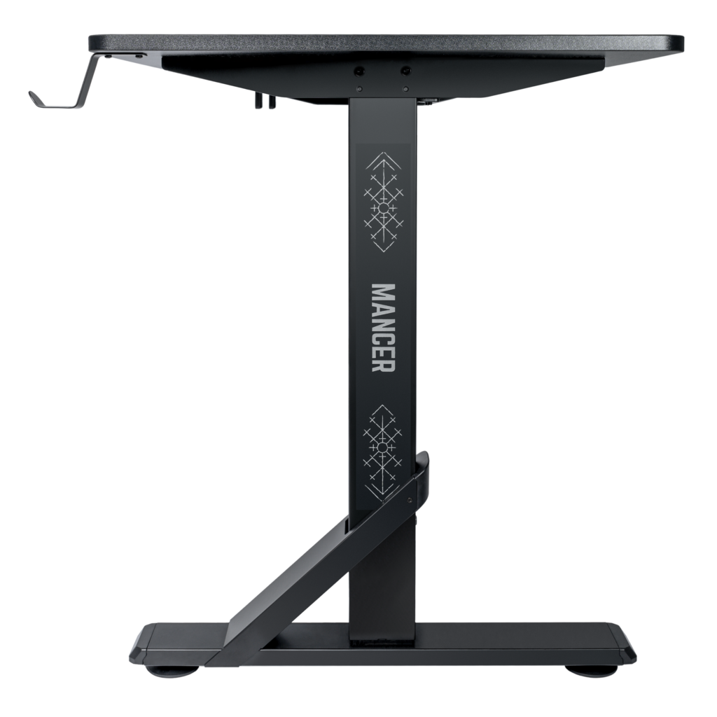 Mesa Gamer Mancer Runic, Com Regulagem de Altura, 136cm, Preto 5 MCR-RNC-BK01 (3)