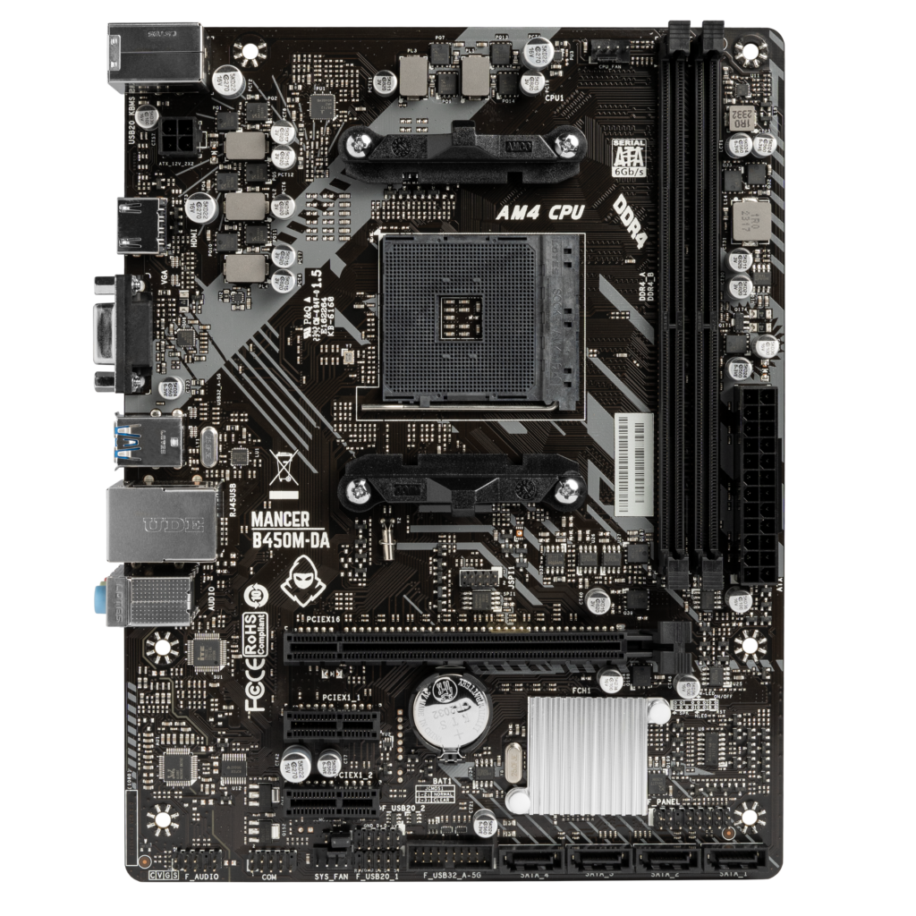 Placa Mae Mancer B450M-DA, DDR4, Socket AM4, M-ATX, Chipset AMD B450 1 MCR-B450M-DA (1)