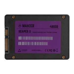 SSD Mancer Reaper S, 480GB, 2.5, Sata III 6GB/S, Leitura 550MB/S, Gravação 490MB/S, MCR-RPRS-480