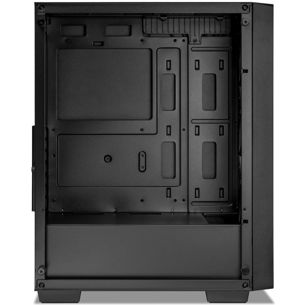 Gabinete Gamer Mancer Ward V2, Rainbow, Mid-Tower, Lateral De Vidro, Com 3 Fans, Preto 5 MCR-WRDV2-BK (5)