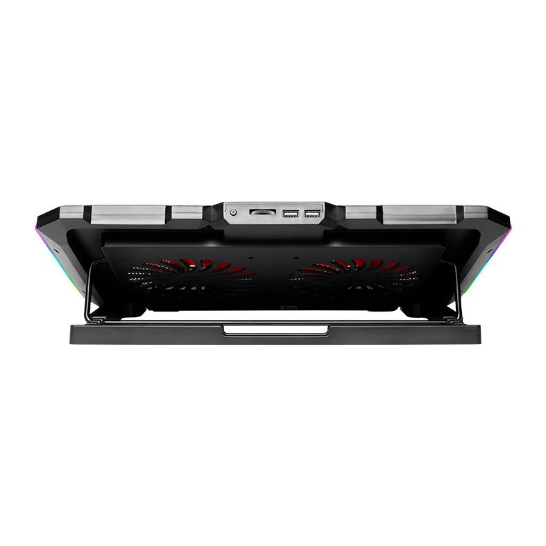 Base Para Notebook Mancer Harvey Dual Fan, RGB, Preto 5 mcr-hry-rgb012