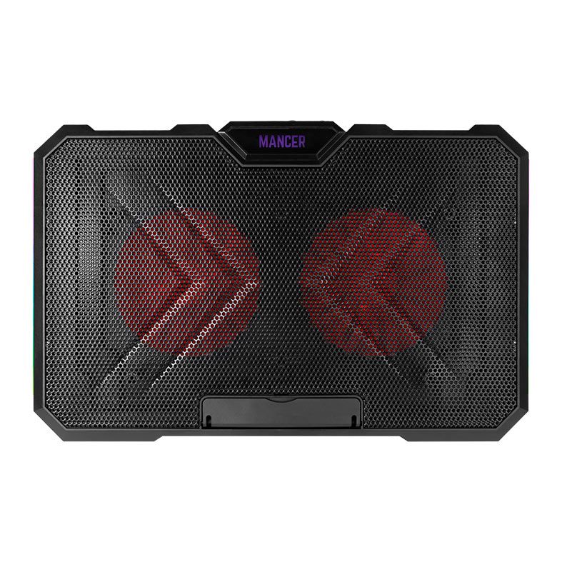 Base Para Notebook Mancer Harvey Dual Fan, RGB, Preto 1 mcr-hry-rgb013