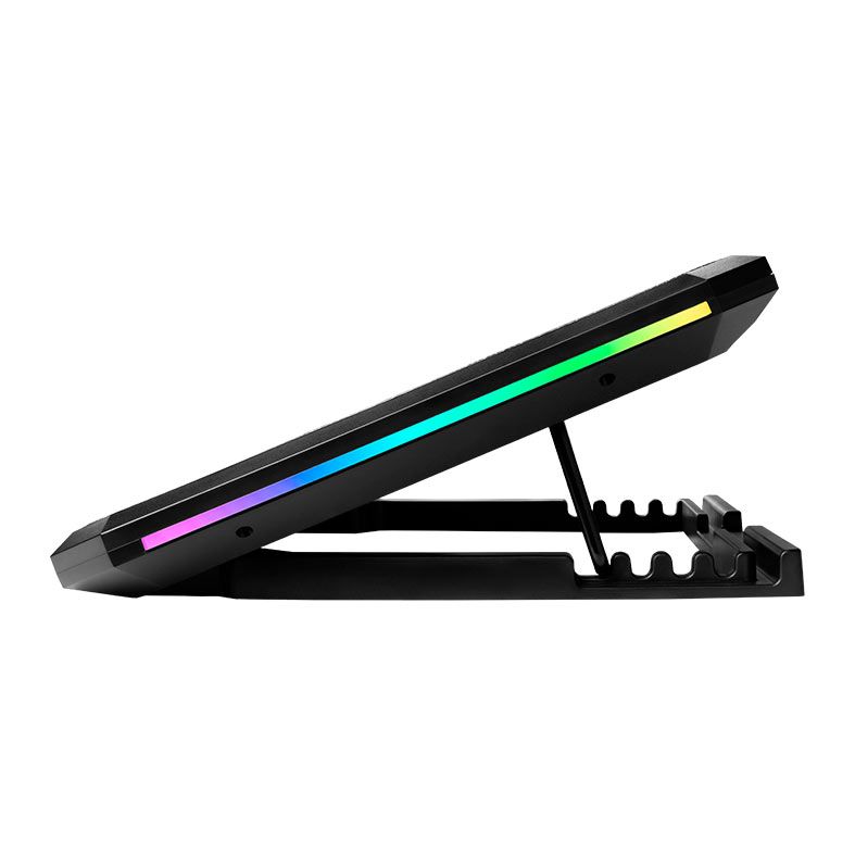 Base Para Notebook Mancer Harvey Dual Fan, RGB, Preto 4 mcr-hry-rgb014