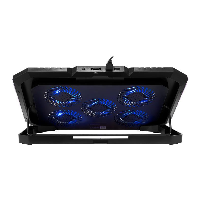 Base Para Notebook Mancer X-Gamma, RGB, Com 5 Fans, Preto 5 mcr-xgm-rgb01