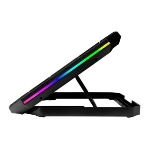 Base Para Notebook Mancer X-Gamma, RGB, Com 5 Fans, Preto, MCR-XGM-RGB01