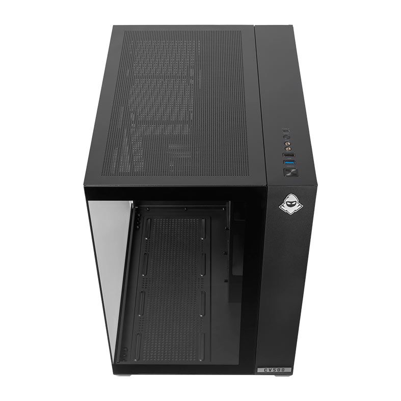 Gabinete Gamer Mancer CV500, Mid Tower, Lateral De Vidro, Preto 4 MCR-CV500-BK (3)