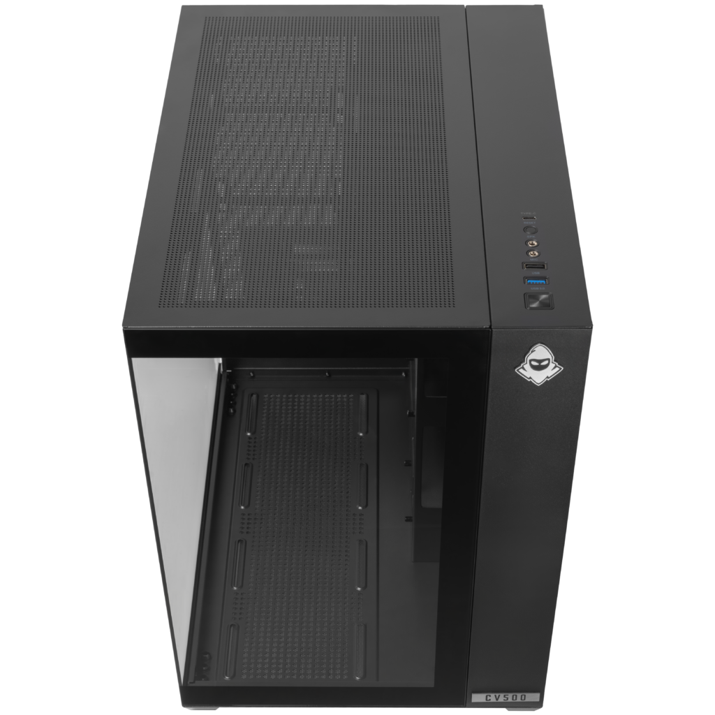 Gabinete Gamer Mancer CV500, Mid Tower, Lateral De Vidro, Preto 4 MCR-CV500-BK (5)