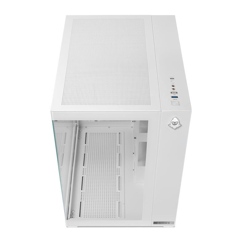 Gabinete Gamer Mancer CV500, Mid Tower, Lateral De Vidro, Branco 4 mcr-cv500-wh4155123