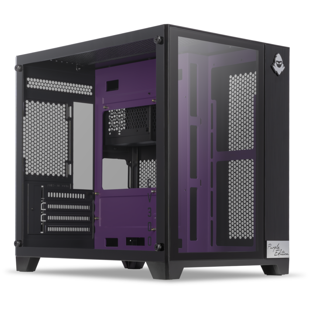 Gabinete Gamer Mancer CV300 Purple Edition, Mid-Tower, Lateral de Vidro, Preto e Roxo 1 MCR-CV300-PEBK (1)