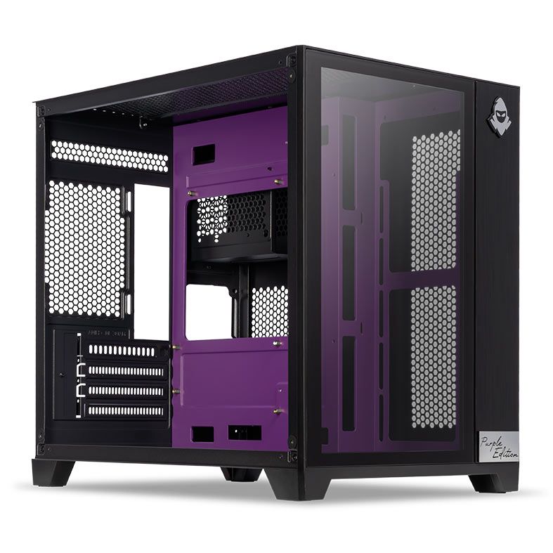 Gabinete Gamer Mancer CV300 Purple Edition, Mid-Tower, Lateral de Vidro, Preto e Roxo 2 MCR-CV300-PEBK (1)