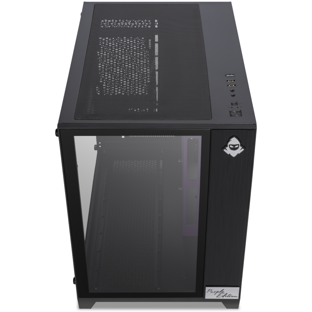 Gabinete Gamer Mancer CV300 Purple Edition, Mid-Tower, Lateral de Vidro, Preto e Roxo 4 MCR-CV300-PEBK (5)