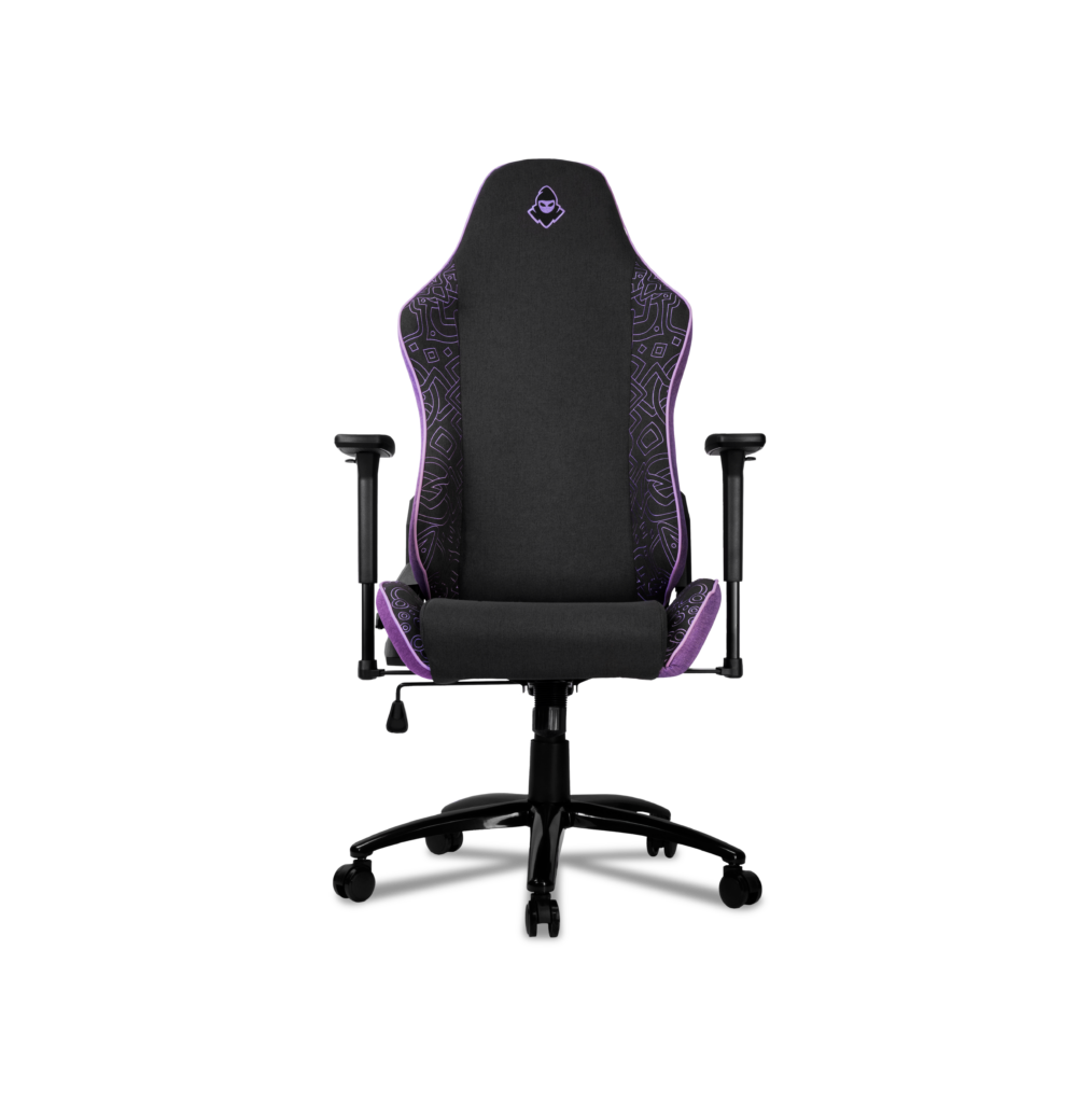 Cadeira Gamer Mancer Tyr C, Espuma Moldada, Braco 3D, Tecido, Preto e Roxo 4 MCR-TRC-FB (2)