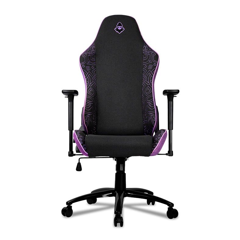 Cadeira Gamer Mancer Tyr C, Espuma Moldada, Braco 3D, Tecido, Preto e Roxo 4 MCR-TRC-FB (3)
