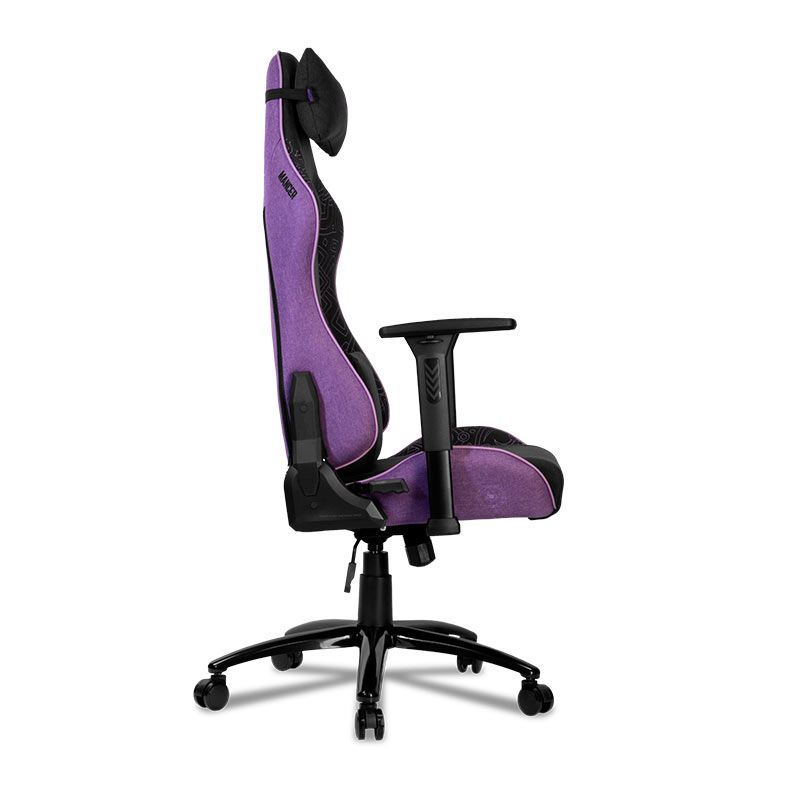 Cadeira Gamer Mancer Tyr C, Espuma Moldada, Braco 3D, Tecido, Preto e Roxo 5 MCR-TRC-FB (4)