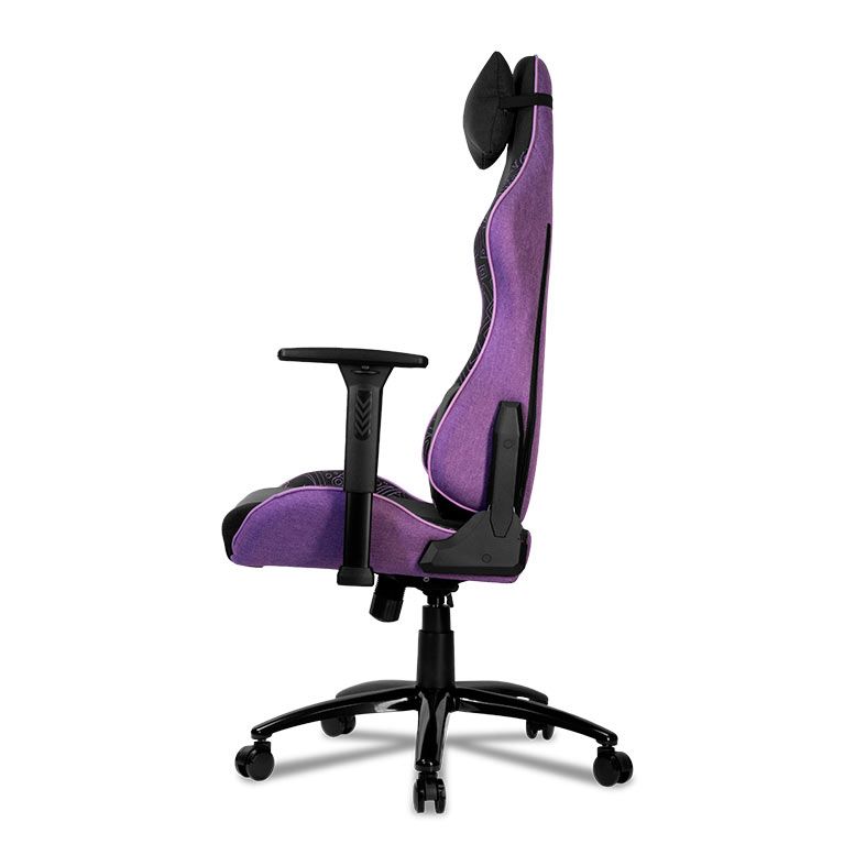 Cadeira Gamer Mancer Tyr C, Espuma Moldada, Braco 3D, Tecido, Preto e Roxo 6 MCR-TRC-FB (5)