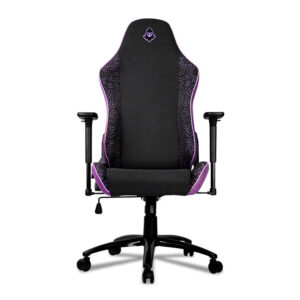 Cadeira Gamer Mancer Tyr C, Espuma Moldada, Braco 3D, Tecido, Preto e Roxo, MCR-TRC-FB