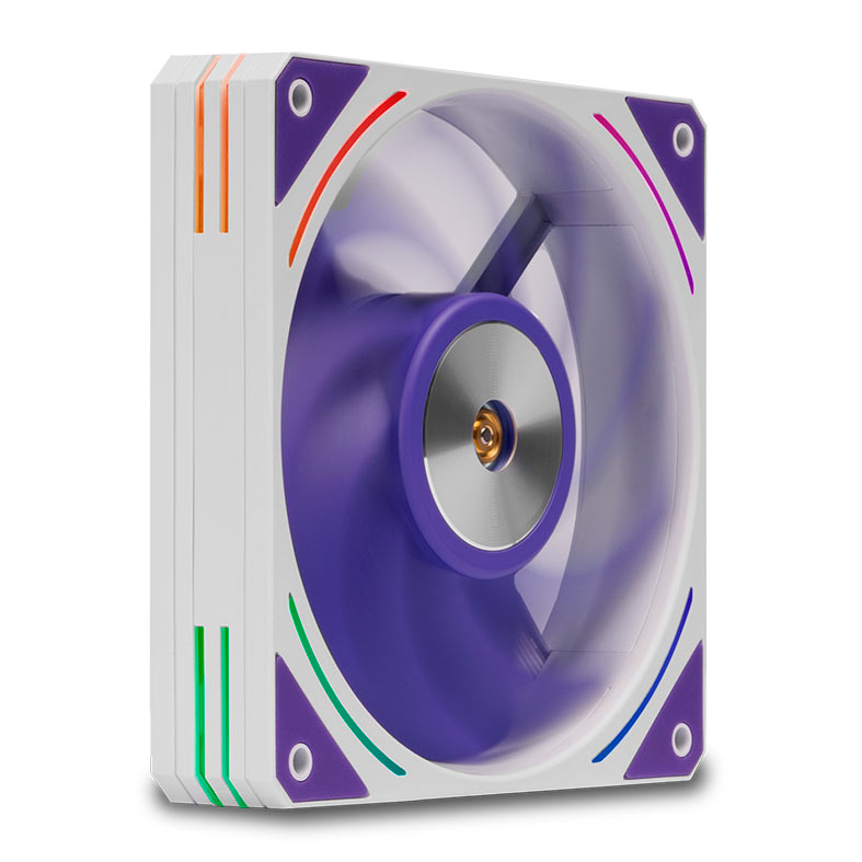 Kit Ventoinha Mancer Voltaic Purple Edition, 3x120mm, Branca 4 mcr-vtpb-wh01