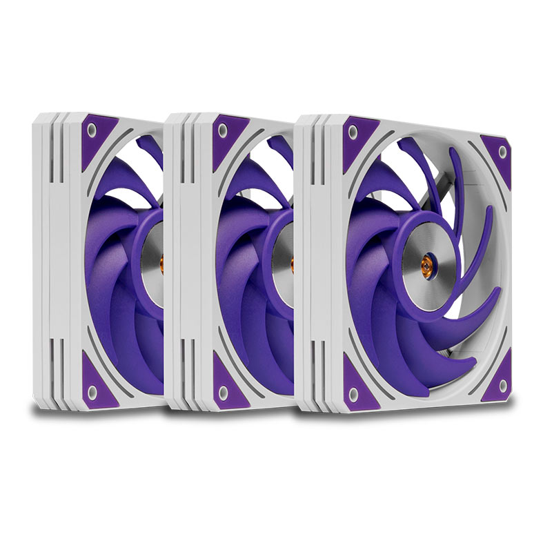Kit Ventoinha Mancer Voltaic Purple Edition, 3x120mm, Branca 2 mcr-vtpb-wh013