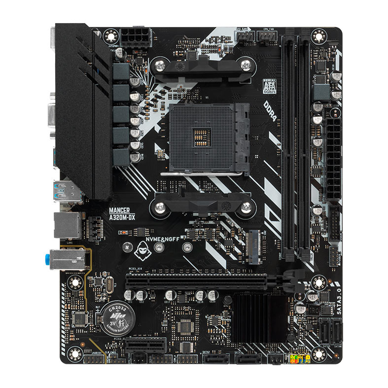Placa Mae Mancer A320M-DX, DDR4, Socket AM4, M-ATX, Chipset AMD