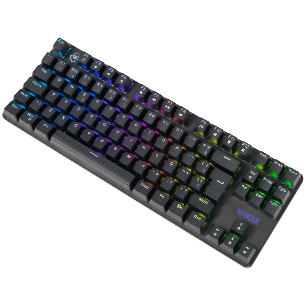 Teclado Mecanico Mancer Ghoul MK3, RGB, ABNT2, Switch Huano Vermelho, Preto 3 MCR-GHM3-RGB01RD (2)