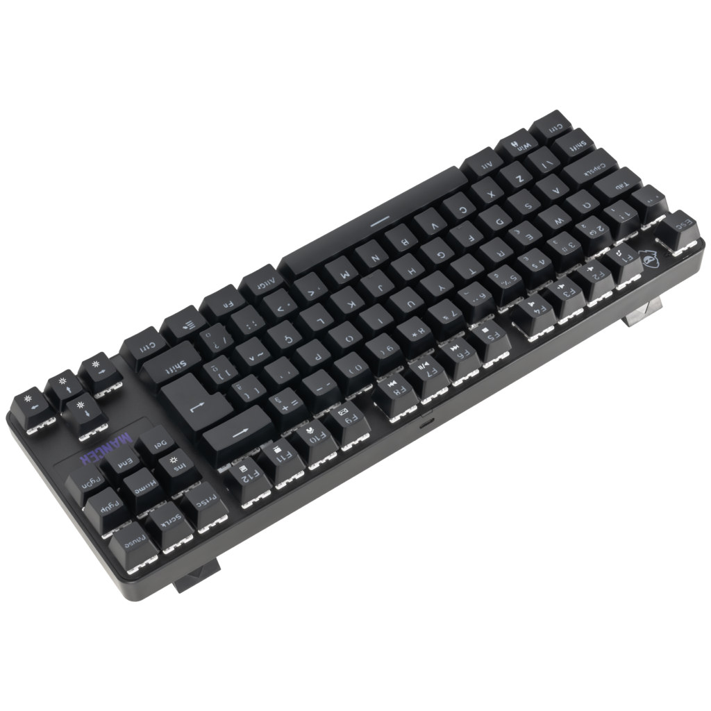 Teclado Mecanico Mancer Ghoul MK3, RGB, ABNT2, Switch Huano Vermelho, Preto 4 MCR-GHM3-RGB01RD (4)