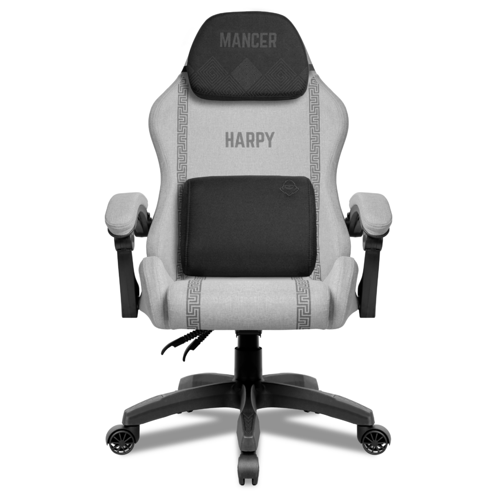 Cadeira Gamer Mancer Harpy, Preto e Branco 1 MCR-HRP-WBK (1)