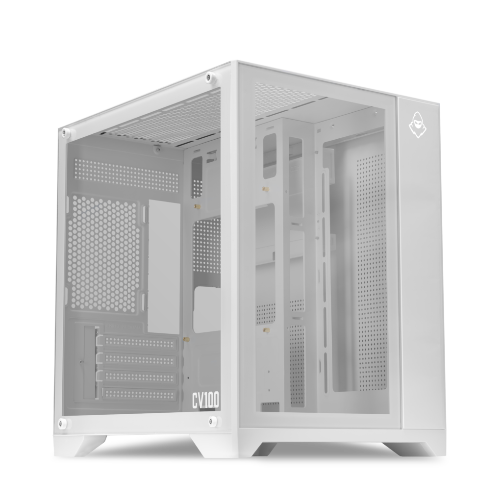 Gabinete Gamer Mancer CV100, Mid-Tower, Lateral De Vidro, Branco 1 MCR-CV100-WH (1)