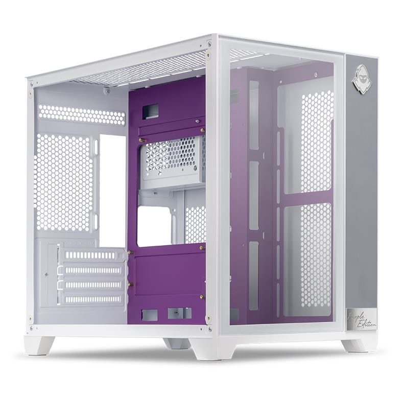 Gabinete Gamer Mancer CV300 Purple Edition, Mid-Tower, Lateral de Vidro, Branco e Roxo 2 MCR-CV300-PEWH (1)