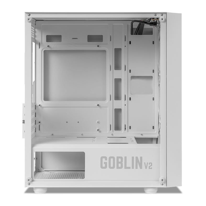 Gabinete Gamer Mancer Goblin V2, Mid Tower, Lateral De Vidro, Com 3 Fans Rainbow, Branco 5 MCR-GBNV2-WH (4)