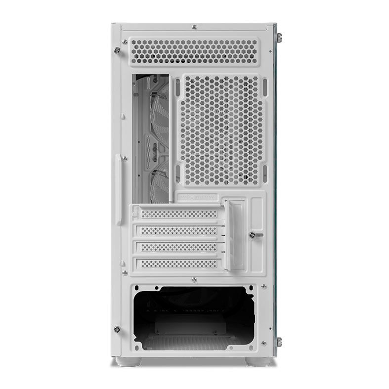 Gabinete Gamer Mancer Goblin V2, Mid Tower, Lateral De Vidro, Com 3 Fans Rainbow, Branco 7 MCR-GBNV2-WH (6)