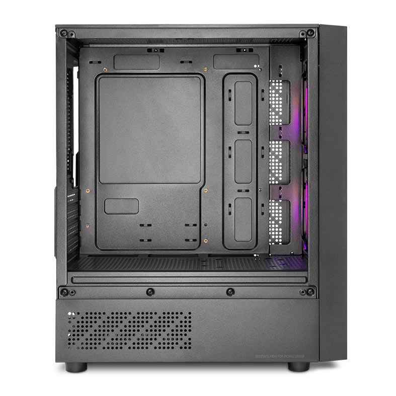 Gabinete Gamer Mancer Grimore, Mini-Tower, Lateral de Vidro, 2 Fans Rainbow, Preto 5 MCR-GRM-BK (4)